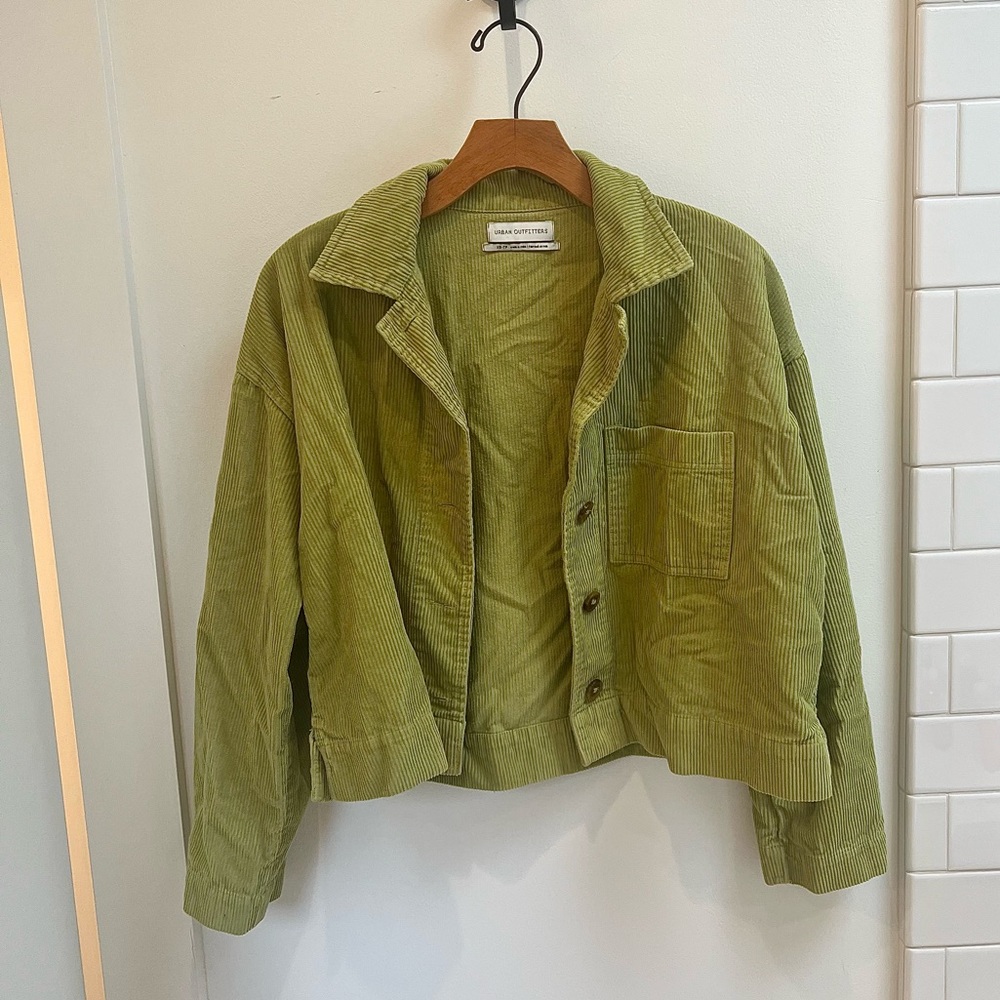 Green Corduroy Lightweight Jacket